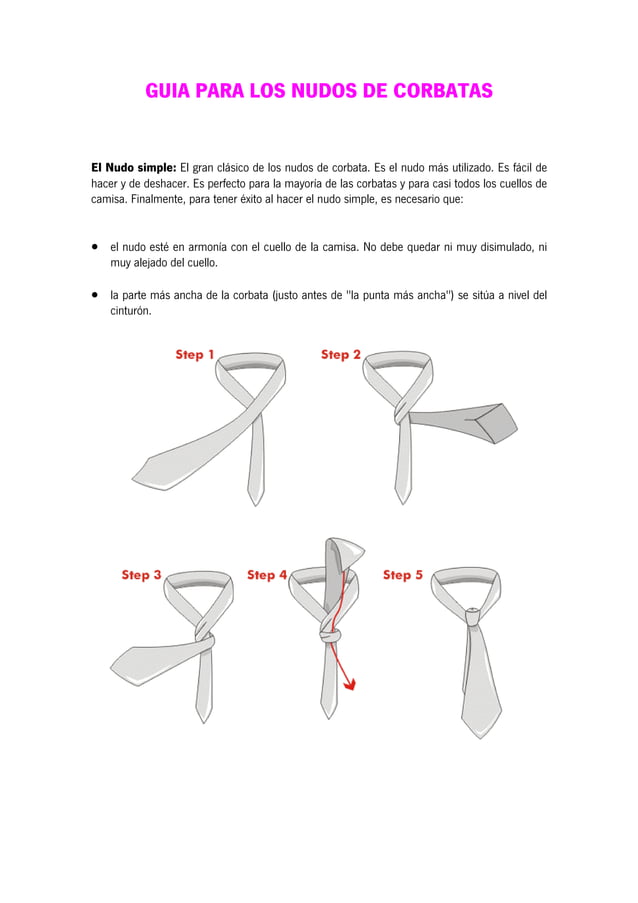 Los tipos de nudos de corbata más usados por los novios (y cómo hacerlos)
